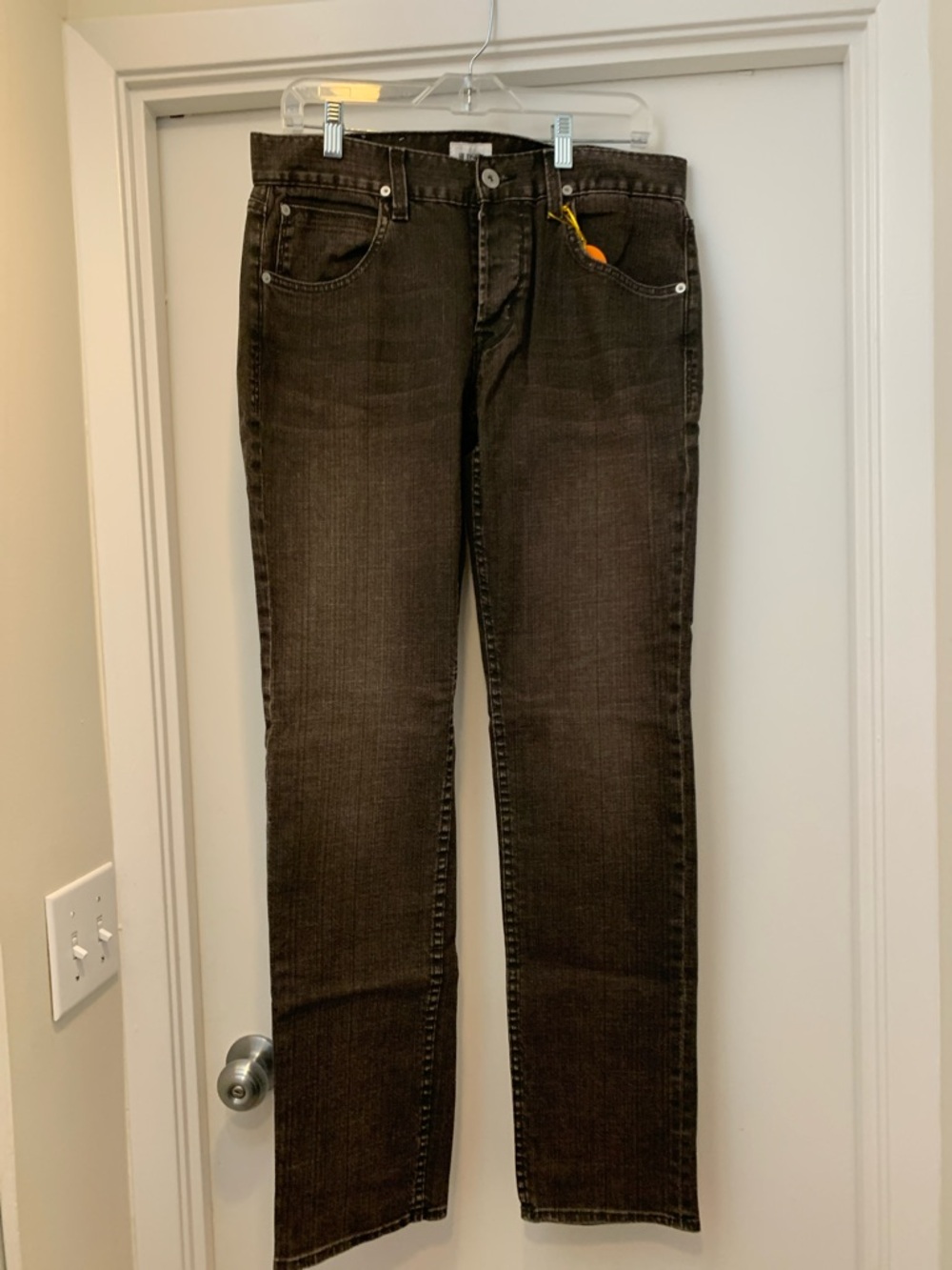 Men's black Slim Straight Jeans